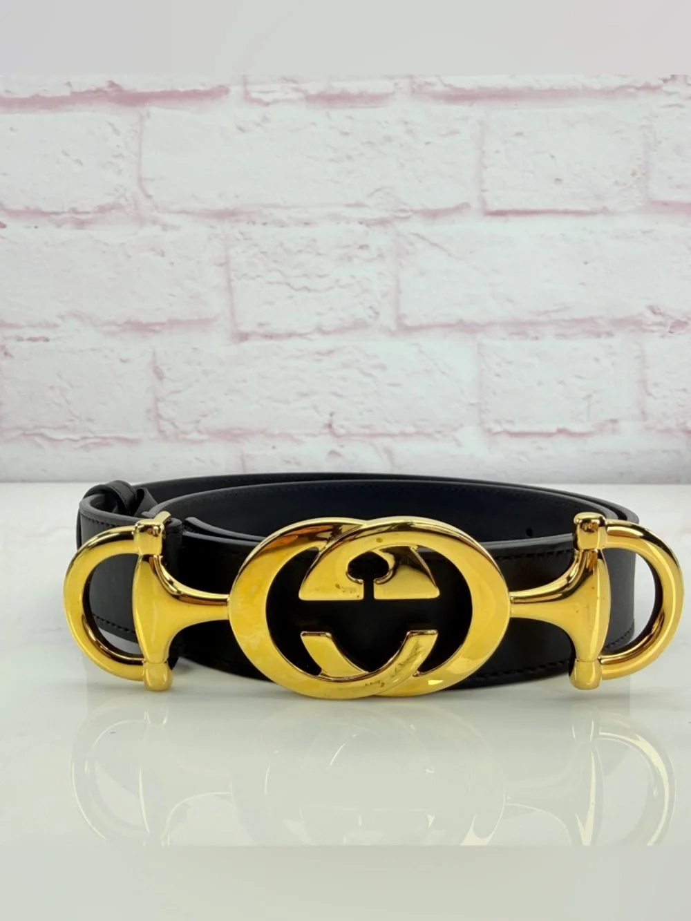 Gucci Zumi Smooth Leather Belt Black  550122 85/34